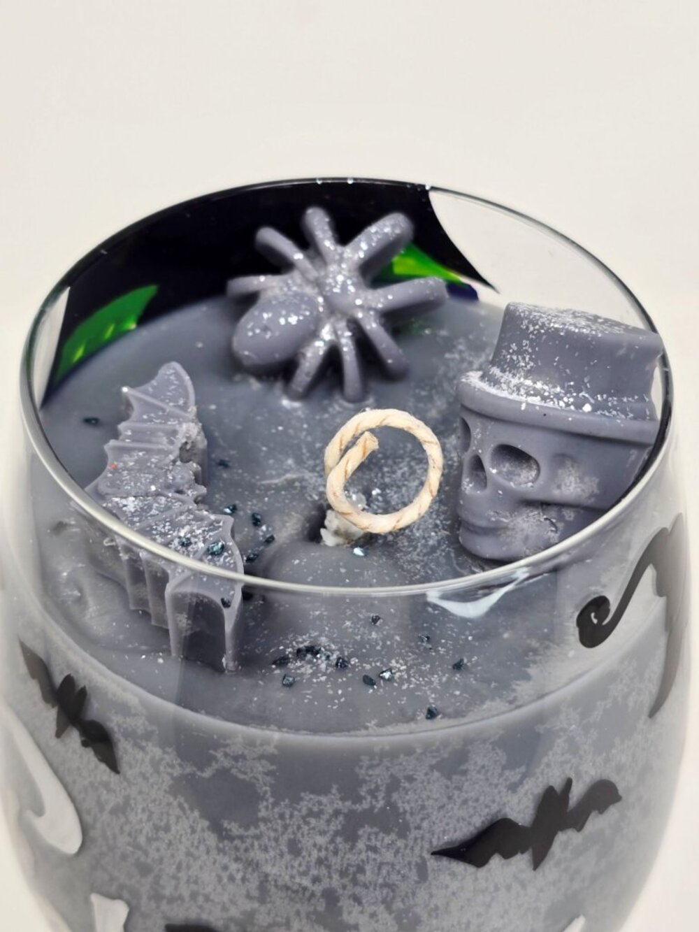 Artisan One Moon Flame Brewing Trouble Halloween Rosemary Cedar Glass Candle New - Picture 7 of 11